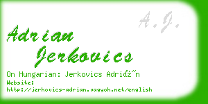 adrian jerkovics business card